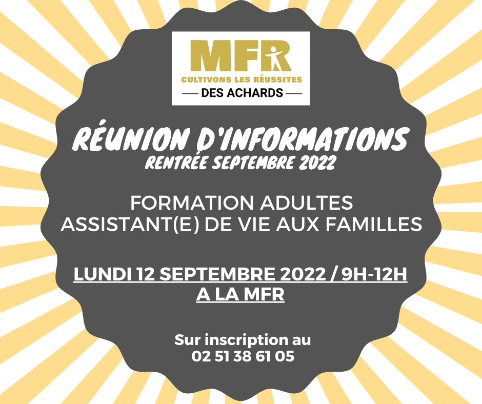 Venez à notre rencontre, devenez Assistant(e) de Vie aux Familles !