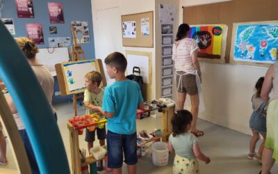 Le »jeu peins » avec Pascale LAURENT, art-thérapeute